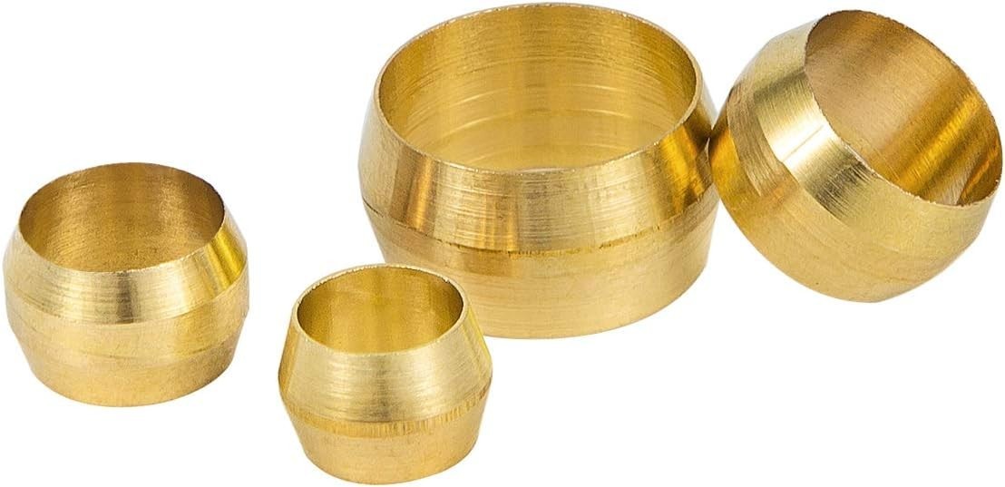 Complete 180PCS Brass Ferrule Assortment – Ideal for Multiple Tube Sizes