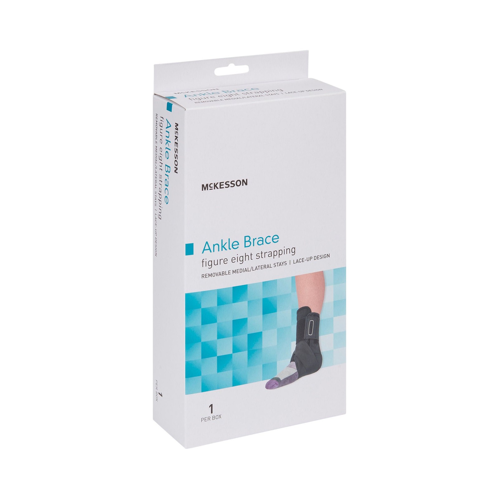 McKesson Black Ankle Brace Large Lace-Up for the Foot 155-81-97047