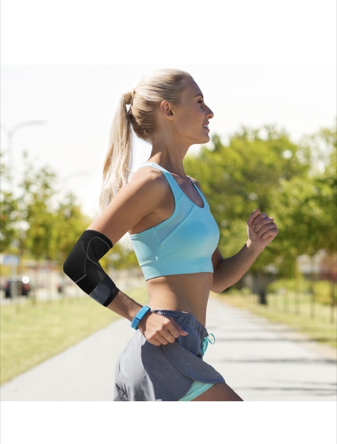 CYCLXY Arm Guards & Elbow Compression Sleeve 1 Pair. Small Tennis Elbow Braces