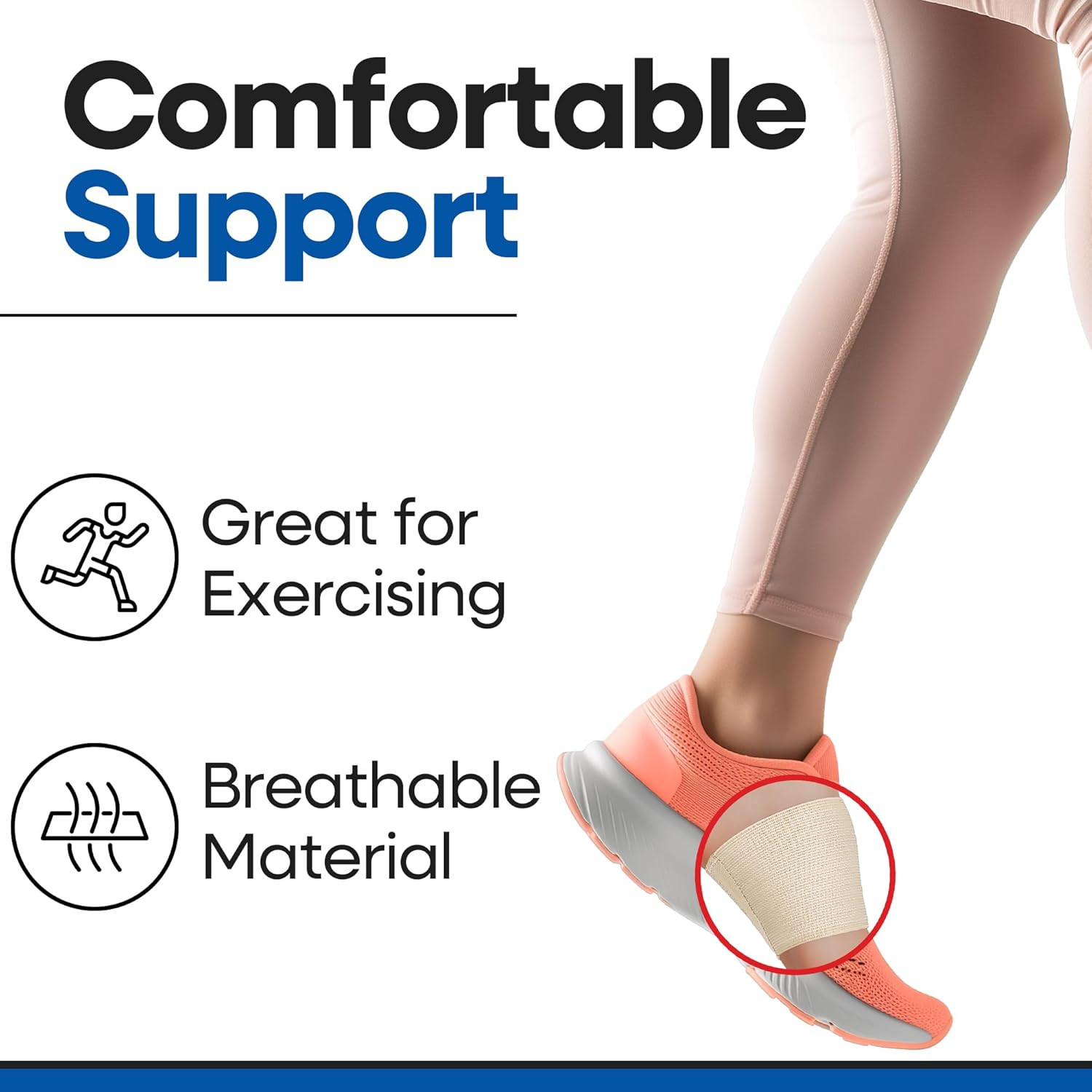 Arch Supports for Plantar Fasciitis Relief | Compression Sleeve Foot Brace for H