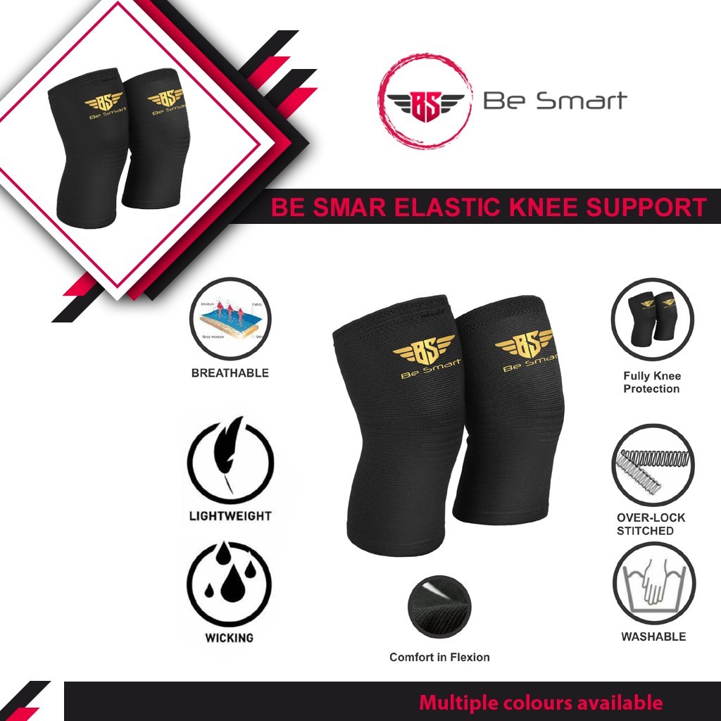 2x Knee Support Compression Sleeve Brace Patella Arthritis Pain Relief Gym