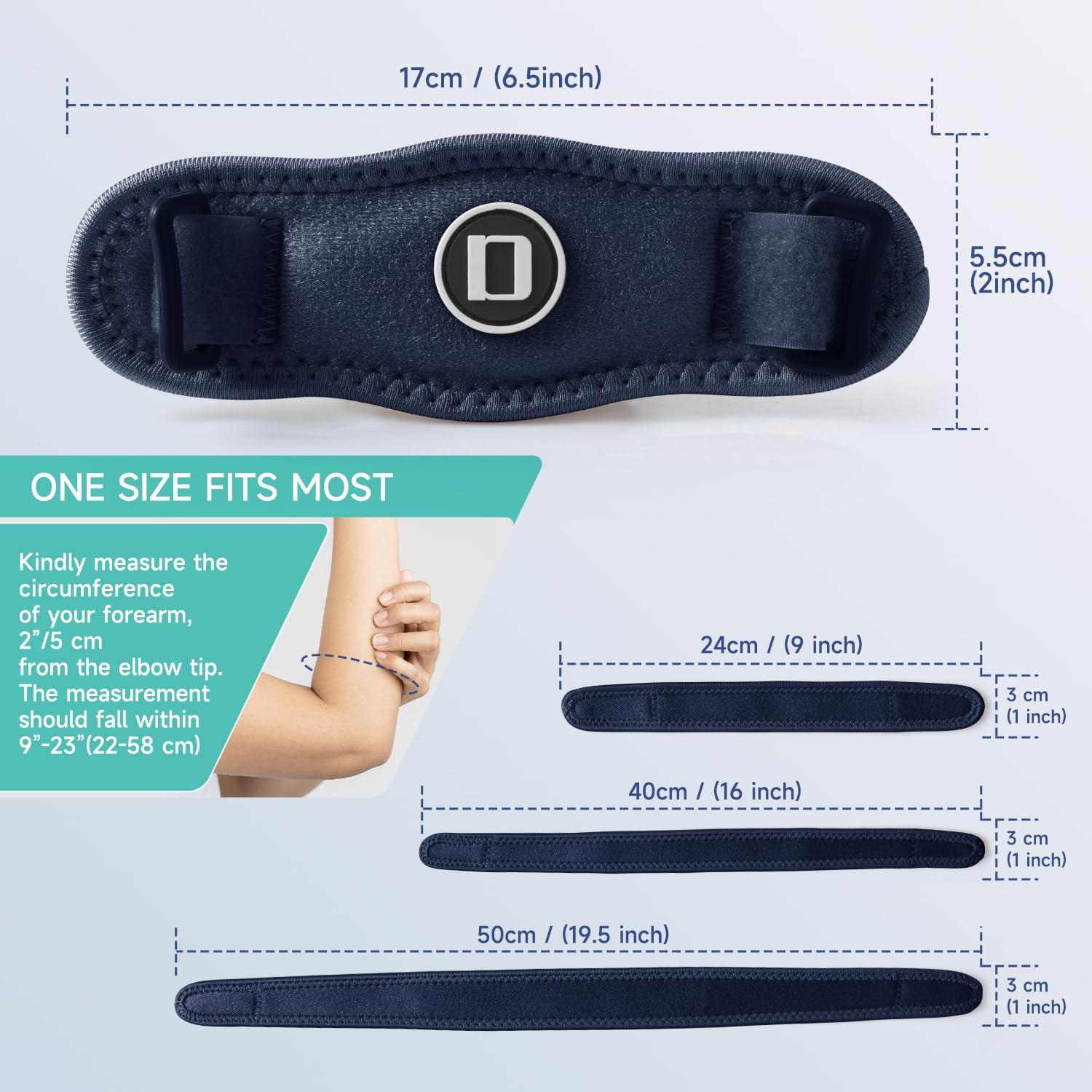 Tennis Elbow Brace for Women & Men, Adjustable Golfer Elbow Strap with Compre…