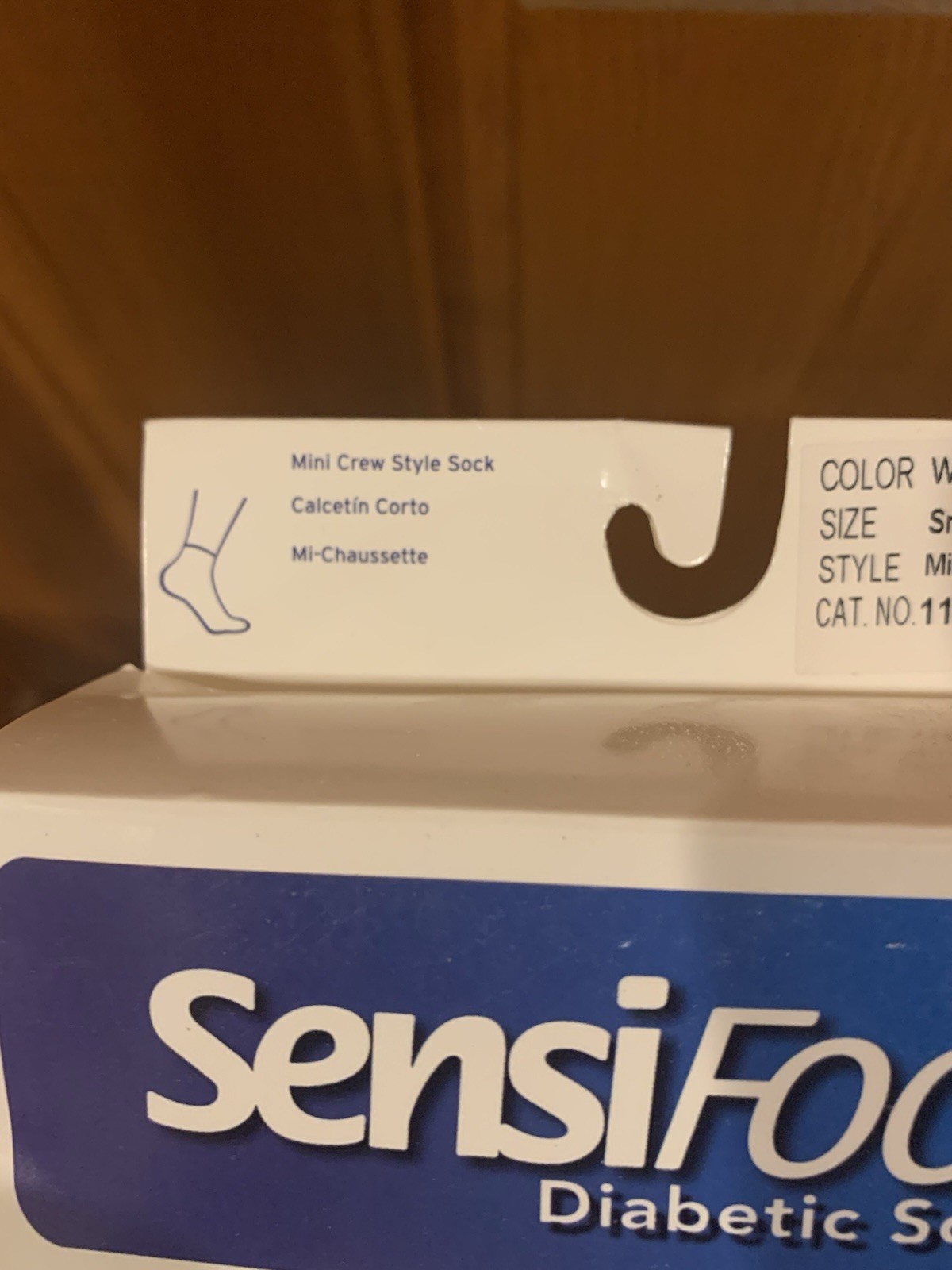 SENSIFOOT DIABETIC SOCK White size SMALL crew 7 9 Woman Men 6 8 Jobst 110836 NEW