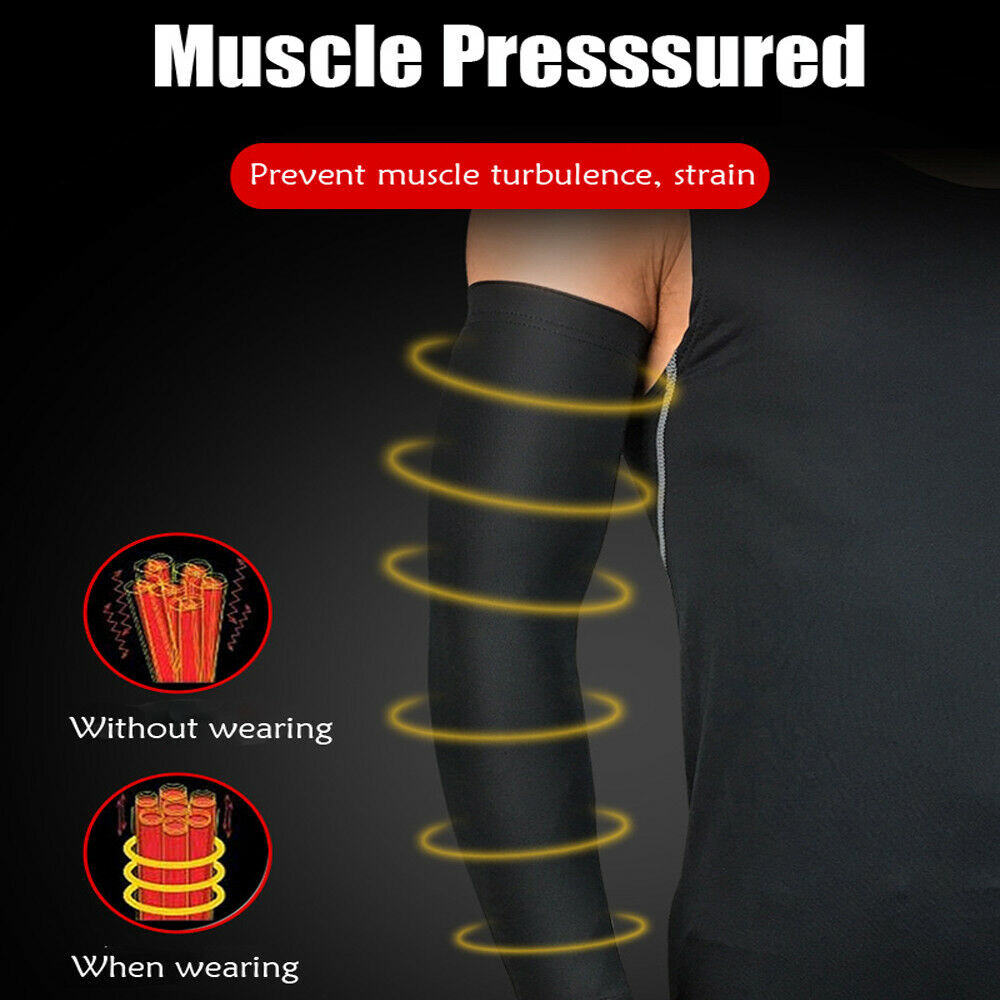 Unisex Compression Sleeve Arm Elbow Support Brace Arthritis Joint Pain Relief US