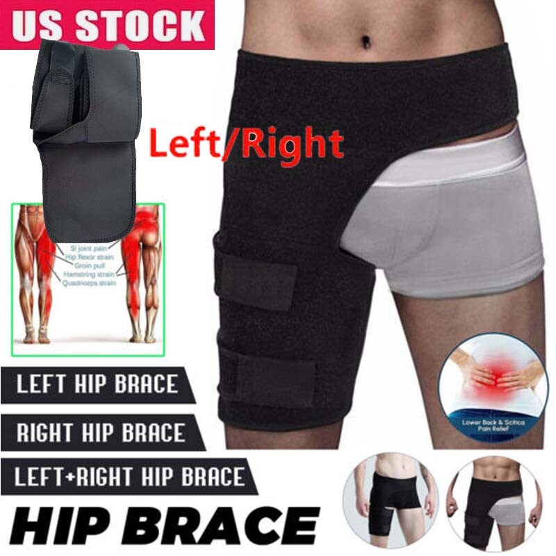 Compression Strap Hip Brace Sciatica Groin Pain Relief Thigh Support Wrap Unisex