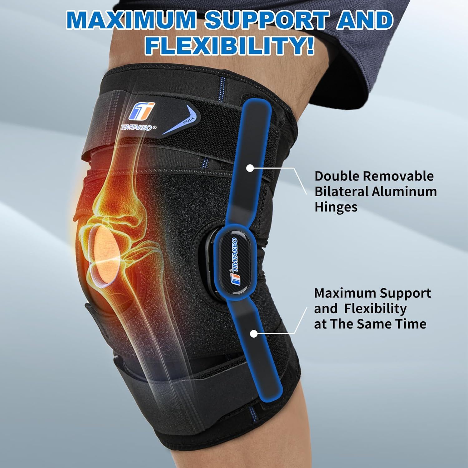 Ultimate Plus Size Knee Brace for Joint Pain Relief & Injury Recovery