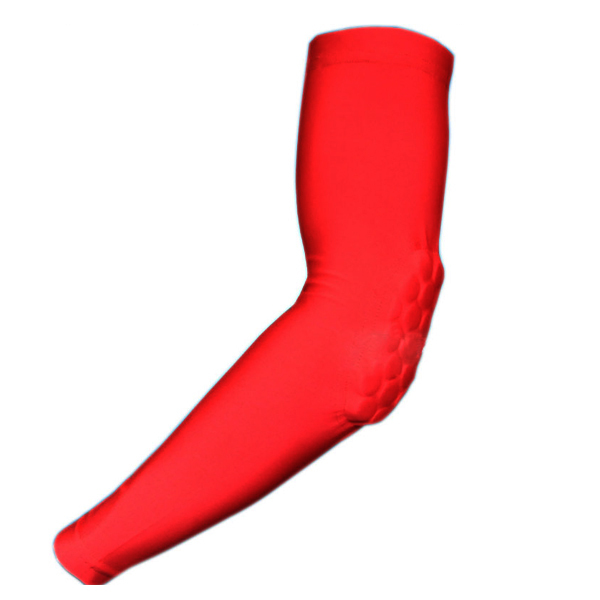 Child Adult Sport Basketball Honeycomb Pad Arm Hand Elbow Sleeve Brace Support