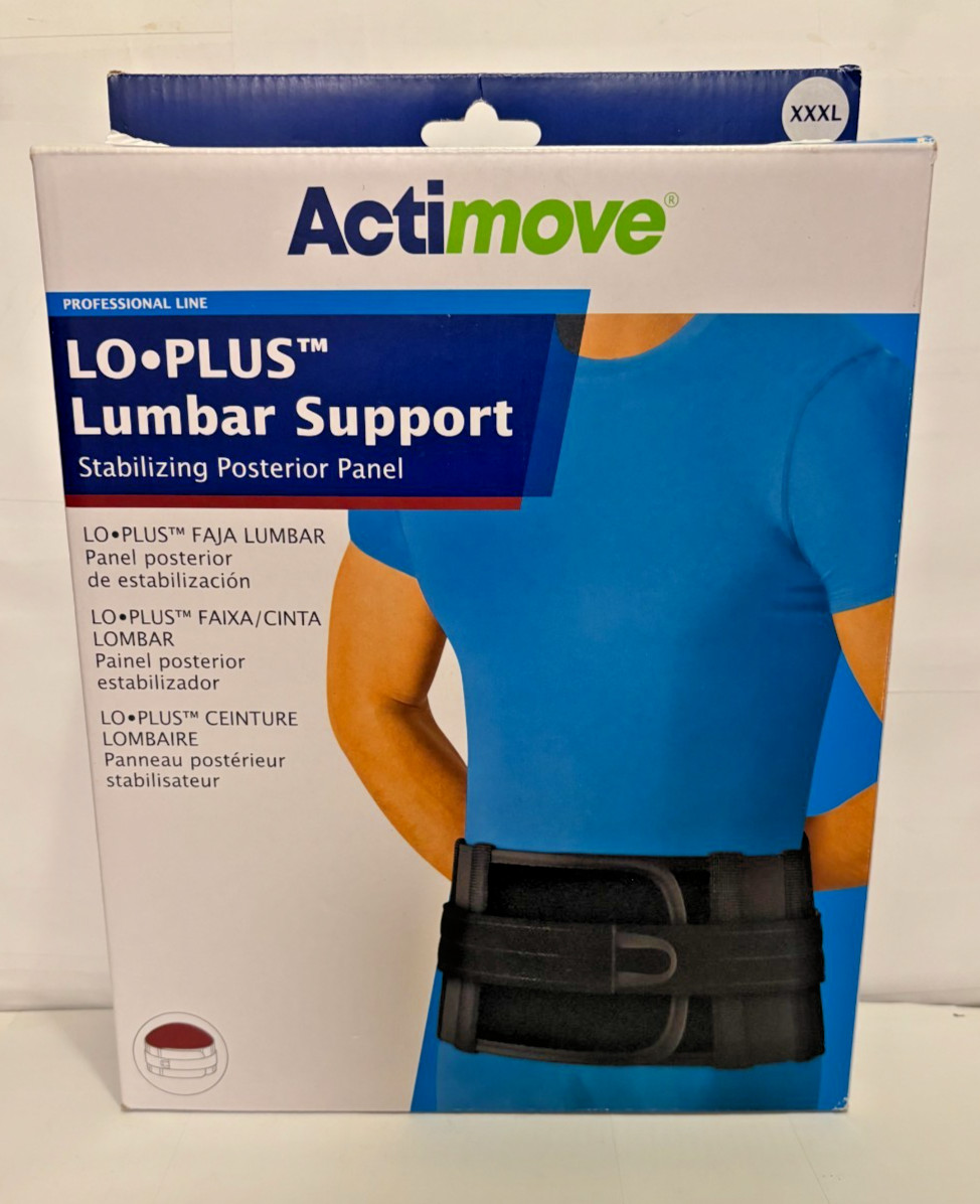 Actimove Lo-Plus Lumbar Support Belt Size XXXL New Without Tags