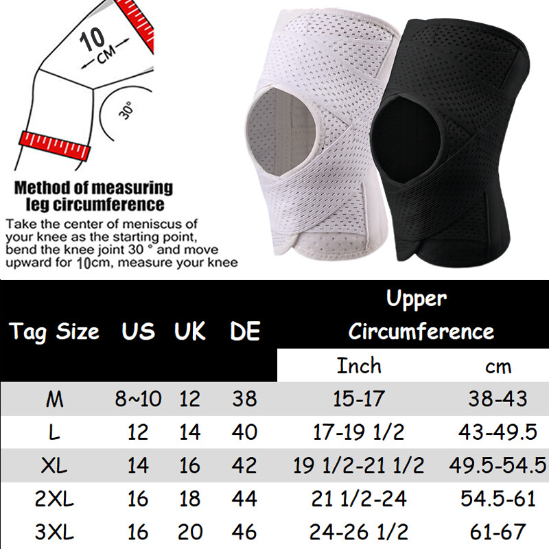 Professional Knee Brace with Side Stabilizers,Knee Wrap with Ultra-Soft Bandage