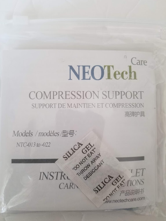 Neotech Care Wrist Support with Silicon Pad, Size M, Gray Neon Green