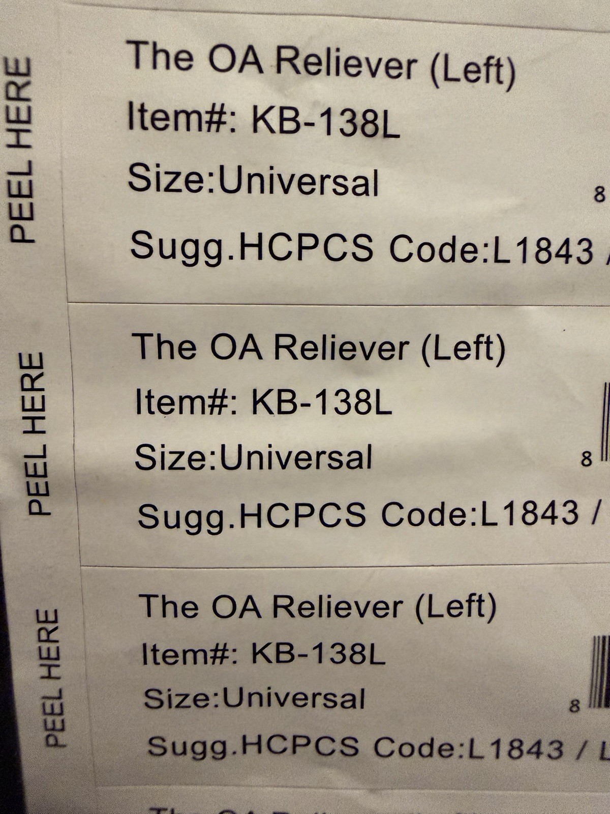 Dr Medical KB-138L The OA Reliever Universal Knee Brace Support – Left