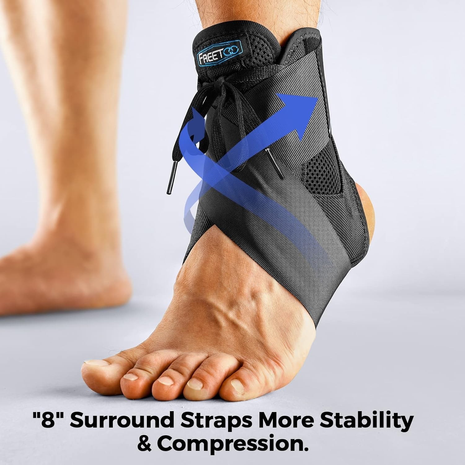 Ankle Brace Maximum Metal Support for Men & Women, Compression Foot Support f…