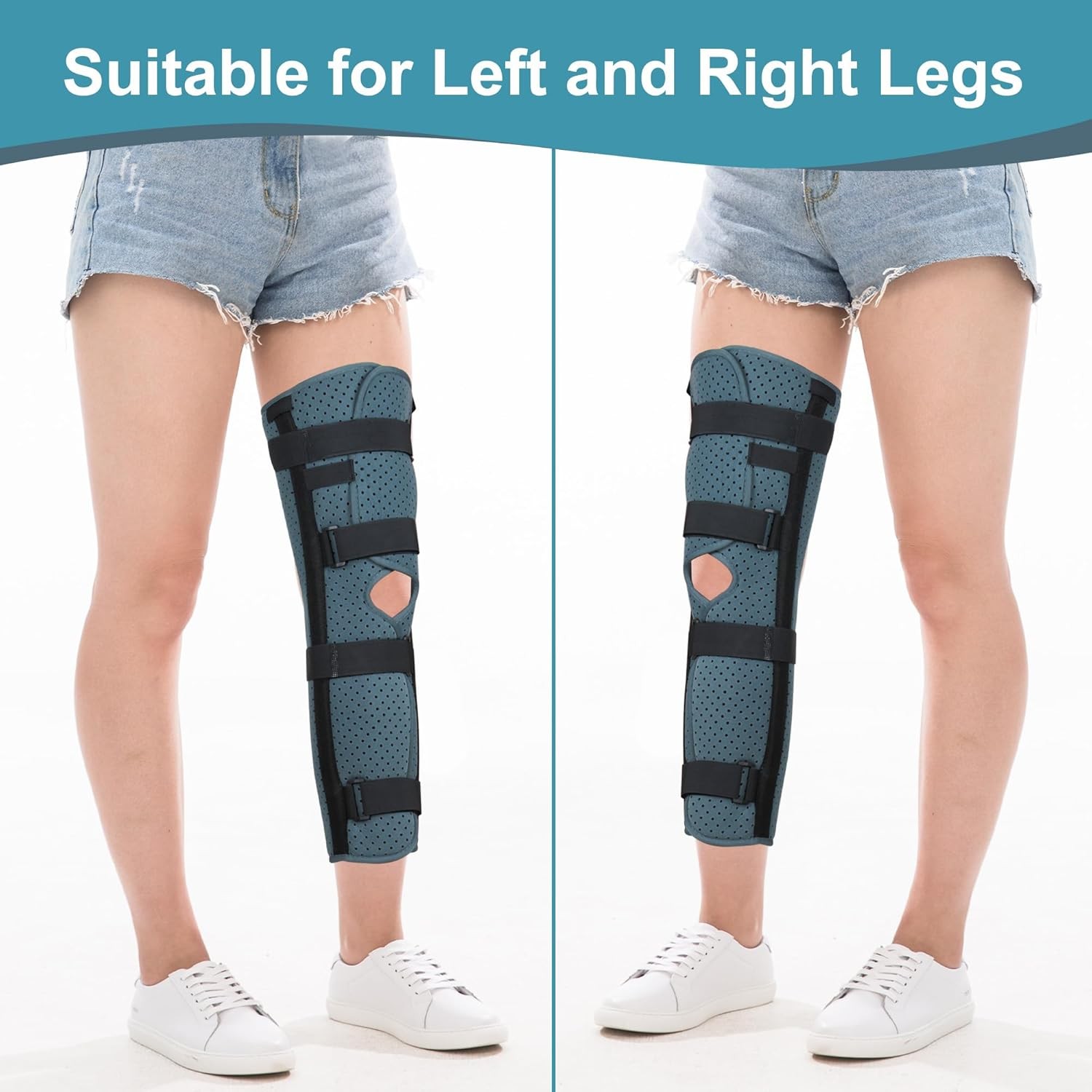 NIdreamCE Knee Immobilizer Leg Brace Stabilizer Post Surgery Recovery Fracture
