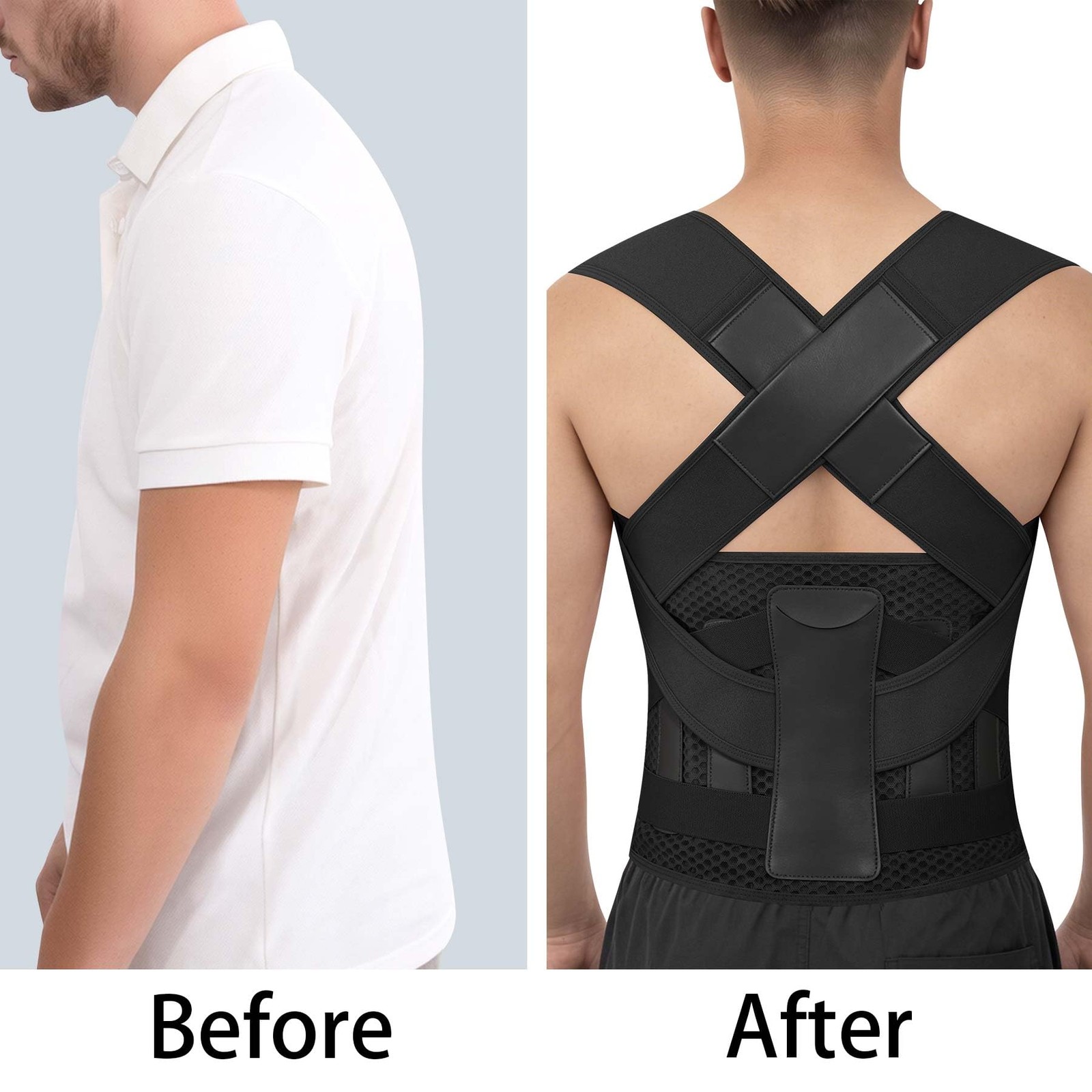 Posture Corrector Back Brace for and Men Lightweight Adjustable Comfortable B…
