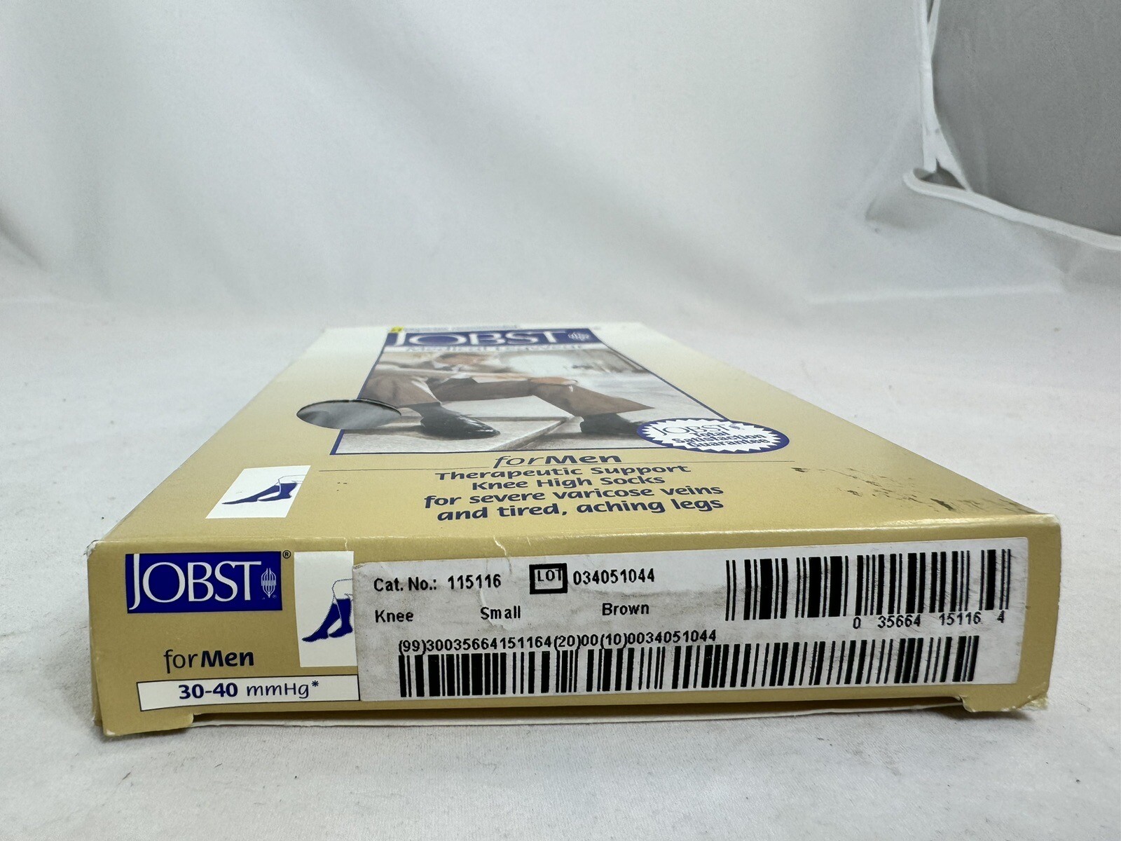 NEW Jobst Mens Brown S Thigh Hi Socks 30-40 mmHg Compression Stockings Hosiery