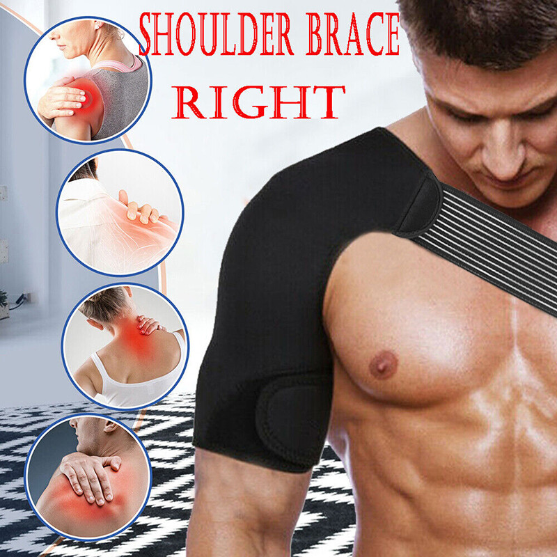 Shoulder Brace Support Rotator Cuff Pain Relief Adjustable Belt Sprains Wrap