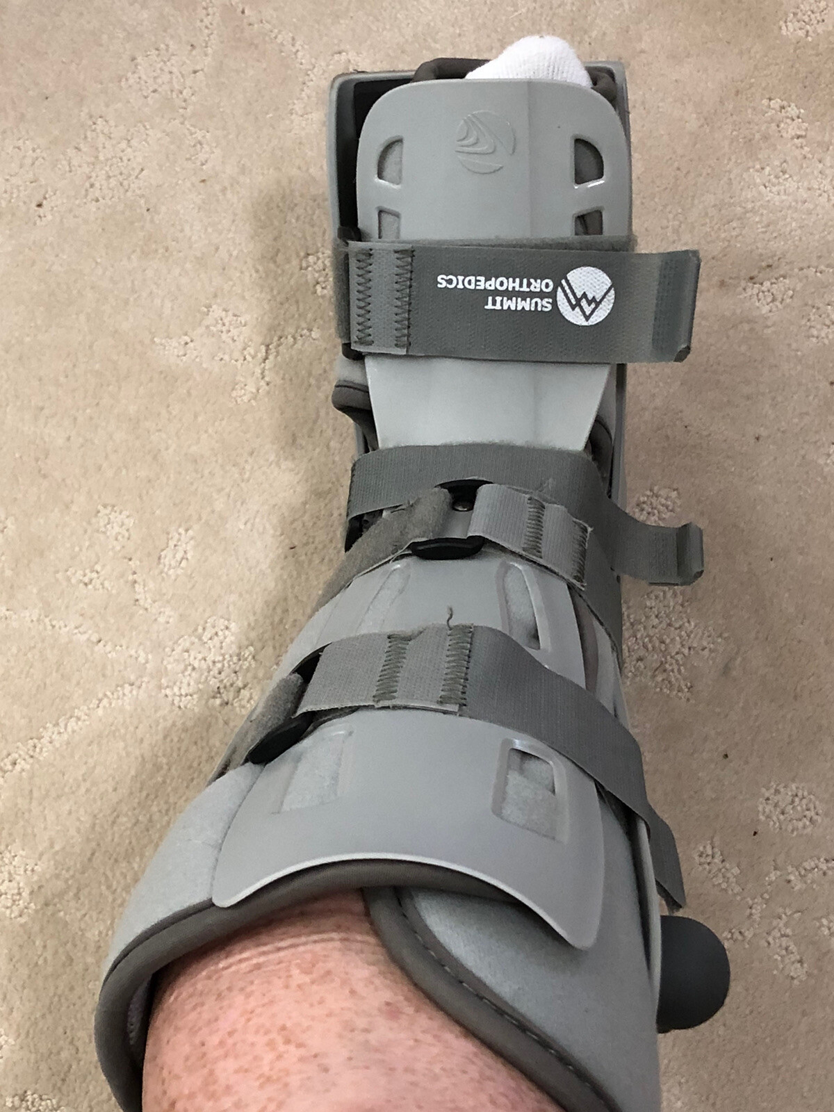 Breg Walking Boot Model Walker Genesis 4 Strap Size Small Used -Work Air Pump