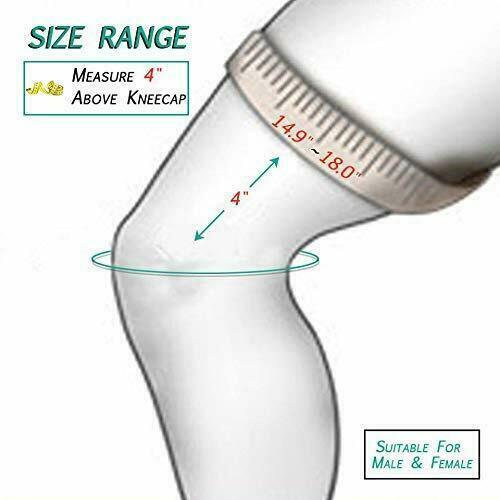 Knee Brace Compression Sleeve Support DCF Cross Wraps Anti-Slip Firm Grip
