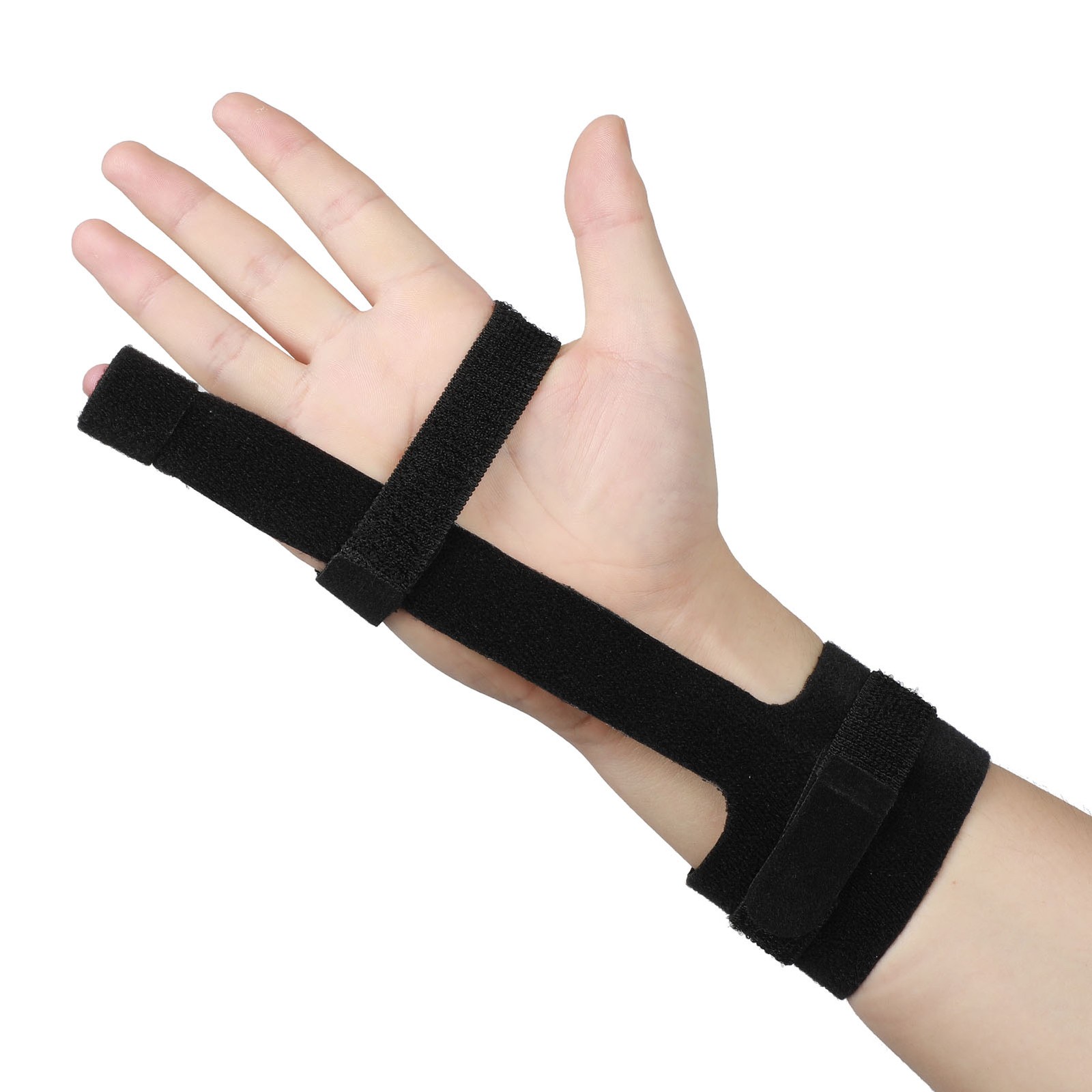 FBA Boutique Latest Improved Black Finger Guard With Steel Plate Finger Orthosis