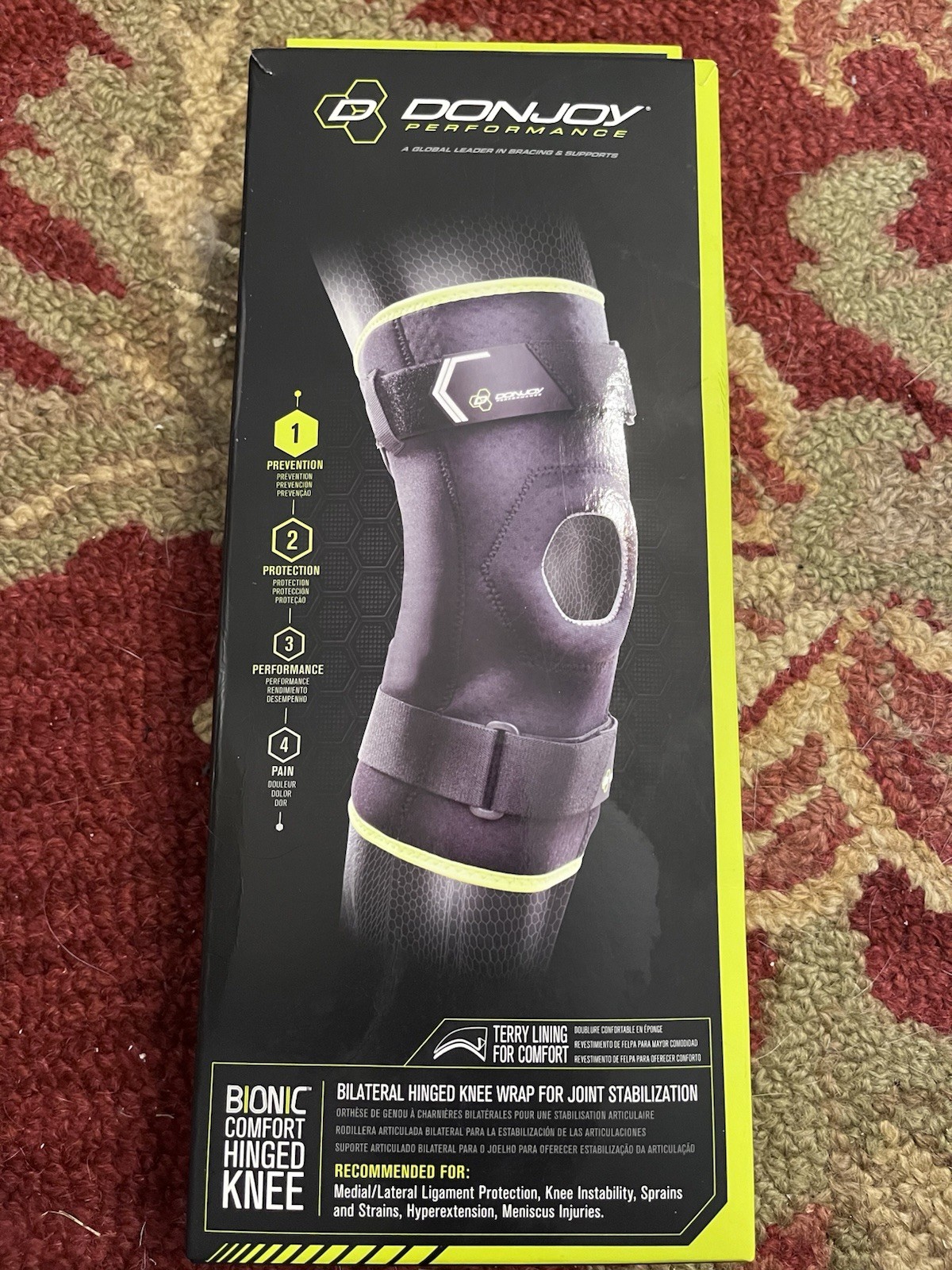 DonJoy Performance Bionic Comfort Bilateral Hinged Knee Wrap – L/XL
