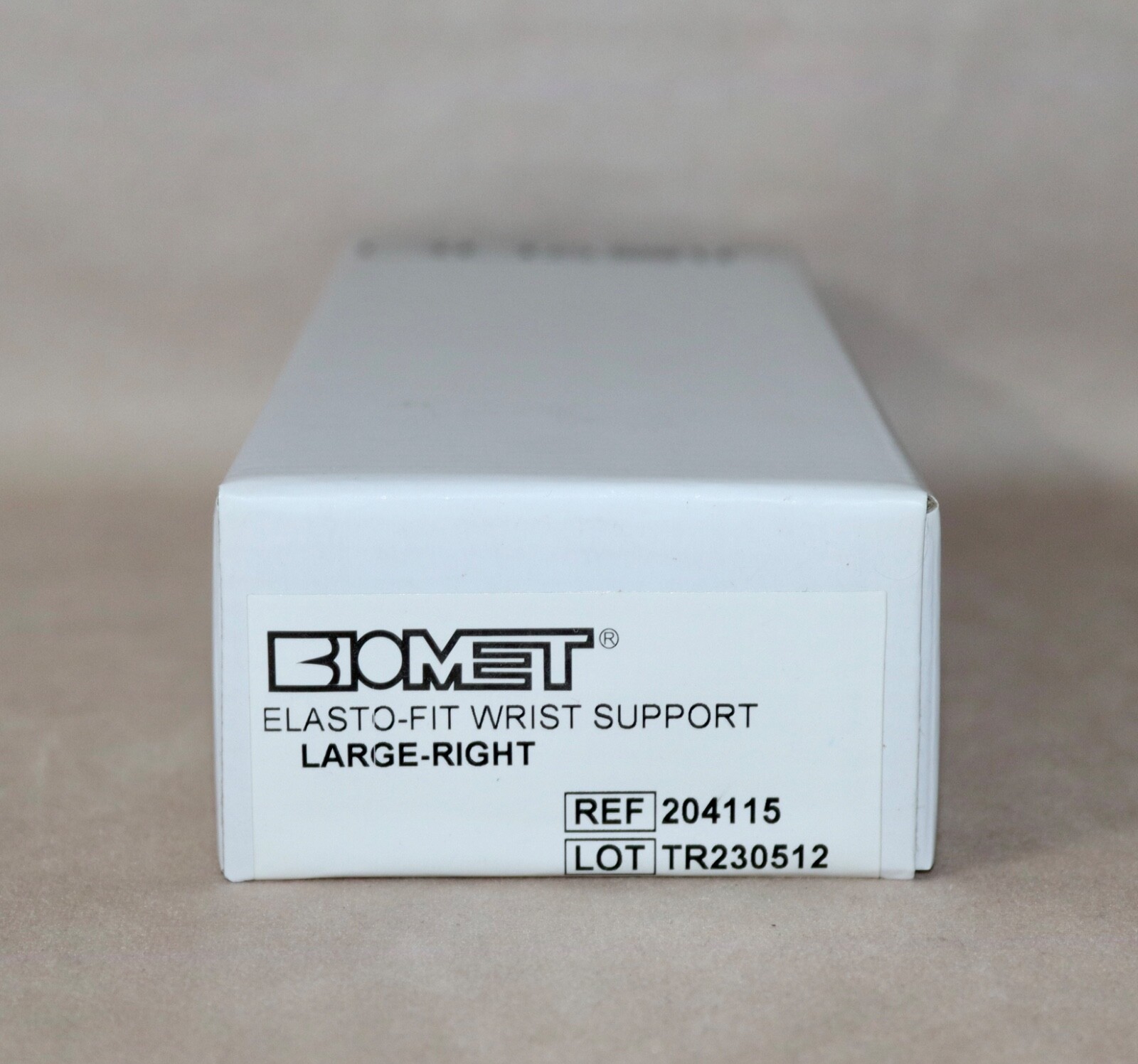 Biomet Bracing Elasto Fit Wrist Support ~ Adult Right Large ~ Beige #204115 NEW