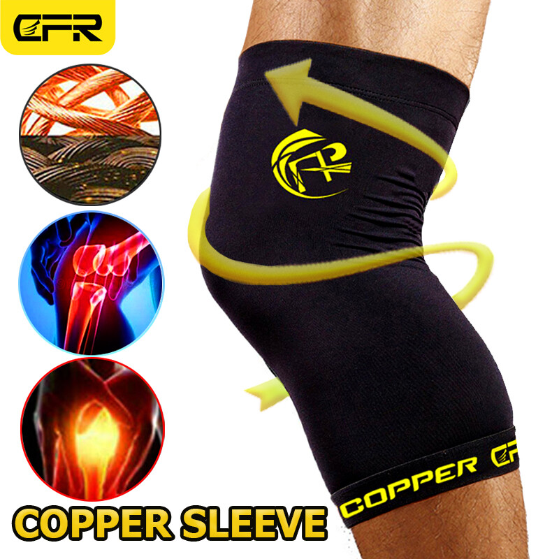 Copper Knee Sleeve Compression Brace Support Sport Joint Pain Relief Arthritis I