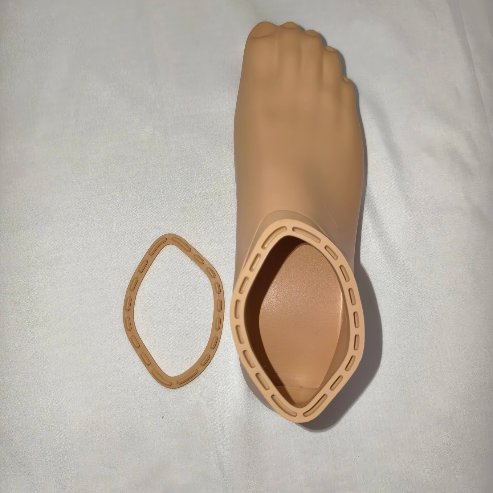 Waterproof Sports Prosthetic Foot Shell TPU Sole w/ Cap 22-27cm for Ottobock