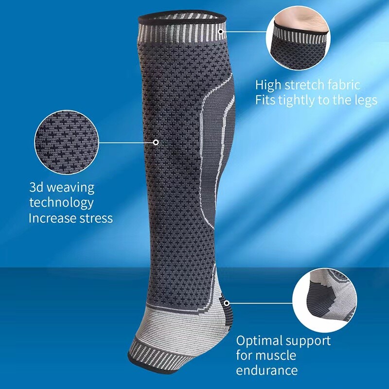 Calf Support Brace Ankle Compression Sleeve Socks Elastic Fasciitis Pain Relief