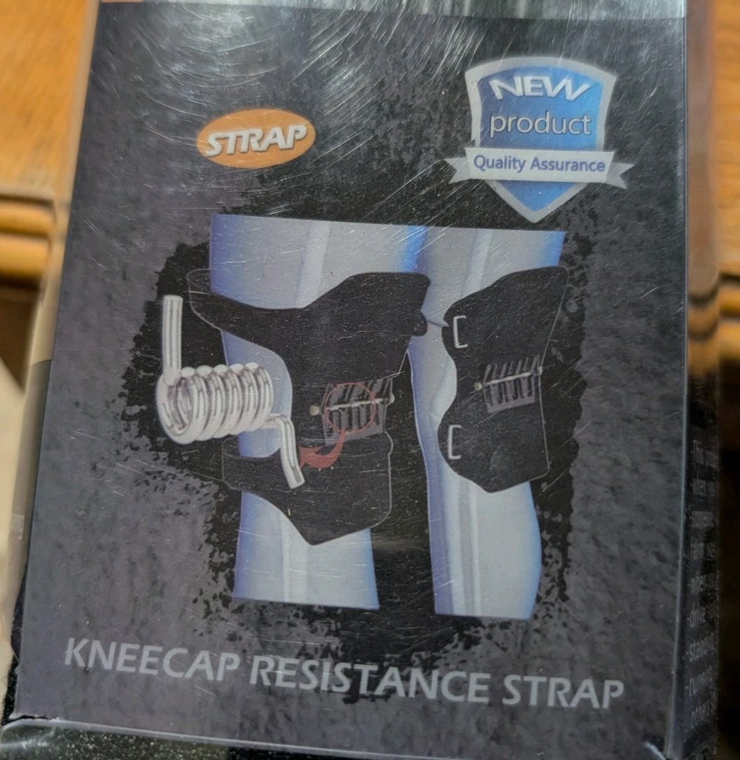 Adjustable Knee Support Brace Pair Hinged Stabilizer Resistance Spring Black