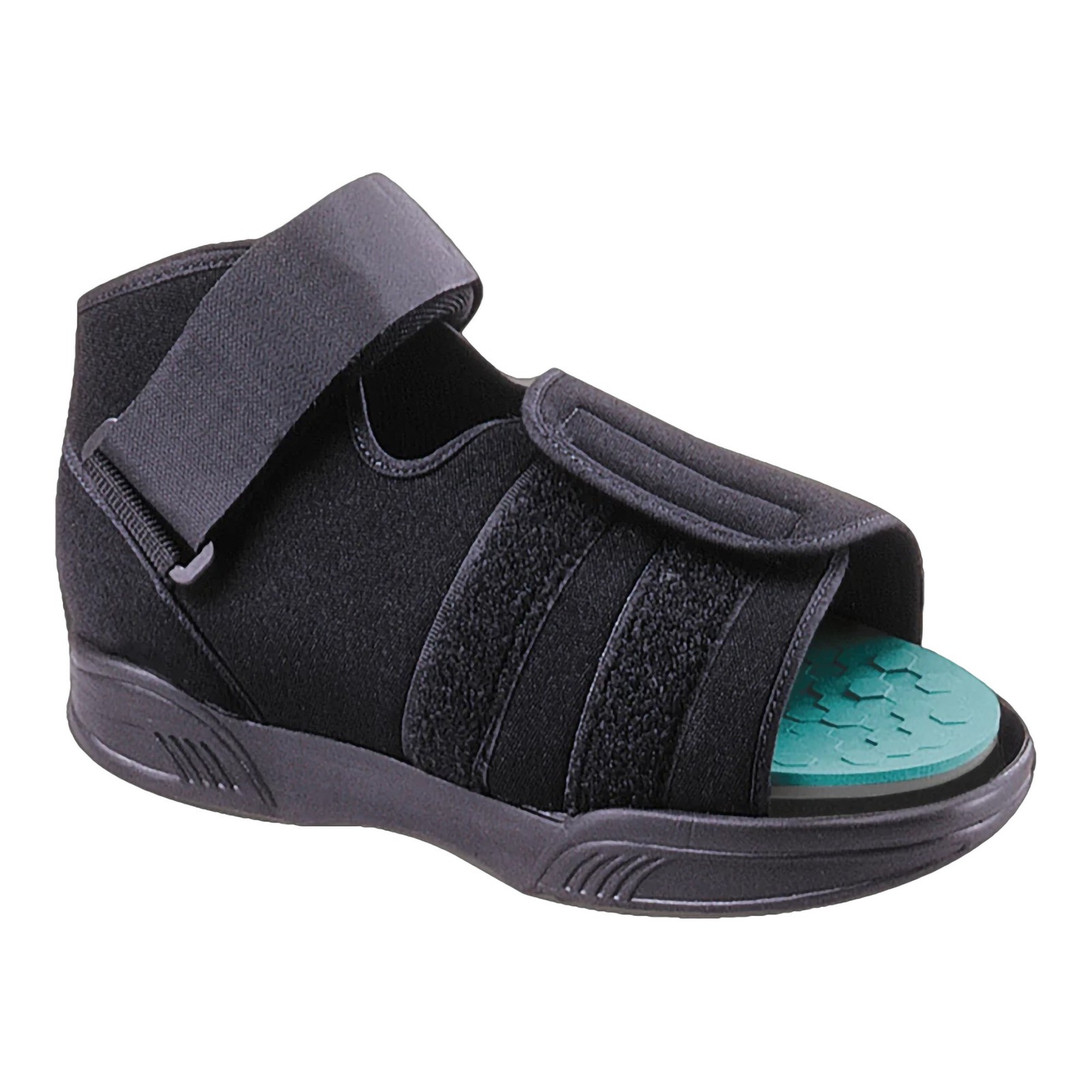 Ossur Black Pressure Relief Shoe Large Semi-Rigid Rocker Bottom Outsole