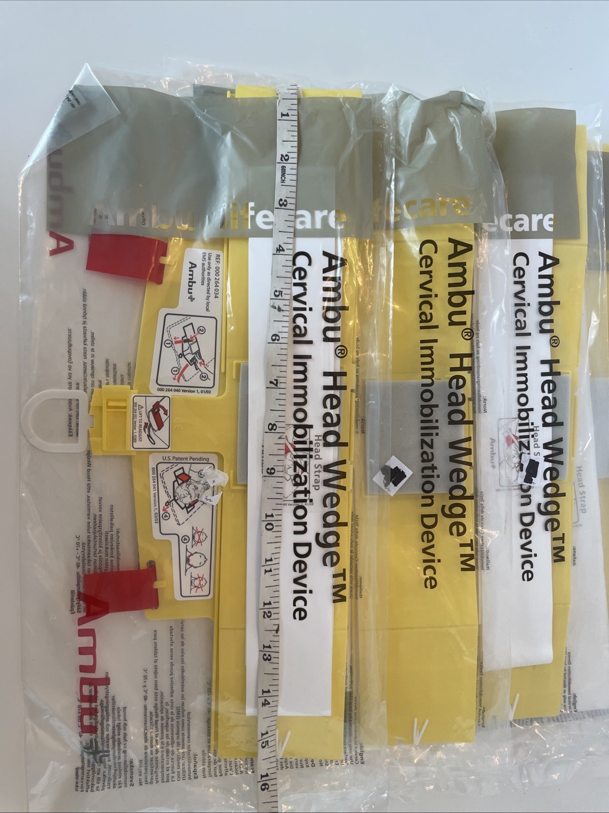 4 Ambu Head Wedge Cervical Immobilization Devices REF 000 264 034 Adjustable Med