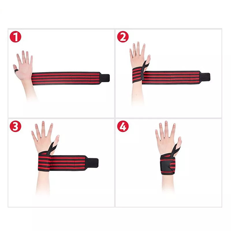 Gym Sports Wrist Band Brace Wrap Adjustable Support Strap Carpal Tunnel Bandage