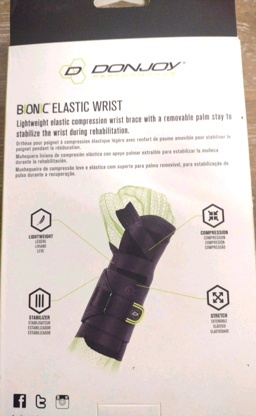 DonJoy Performance Bionic Elastic Wrist Small XS/S Right – Rehab Pain Relief