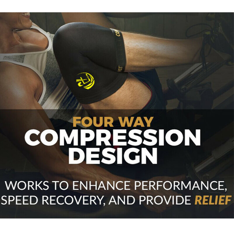 Copper Knee Leg Support Compression Sleeve Brace Sport Joint Relief Arthritis US