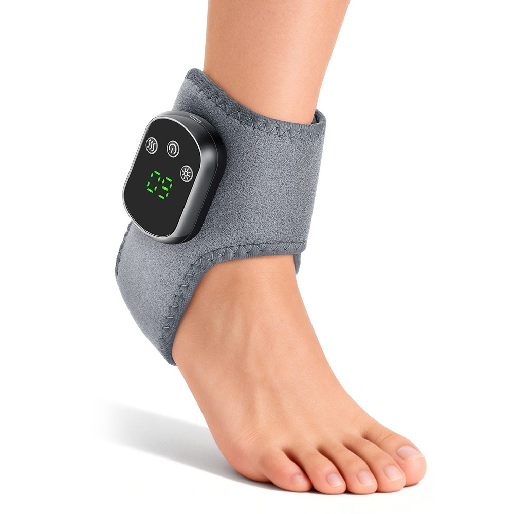 2Pcs Red Light Therapy Ankle Massager Pain Relief 3 Vibration Modes 5 Heat Level