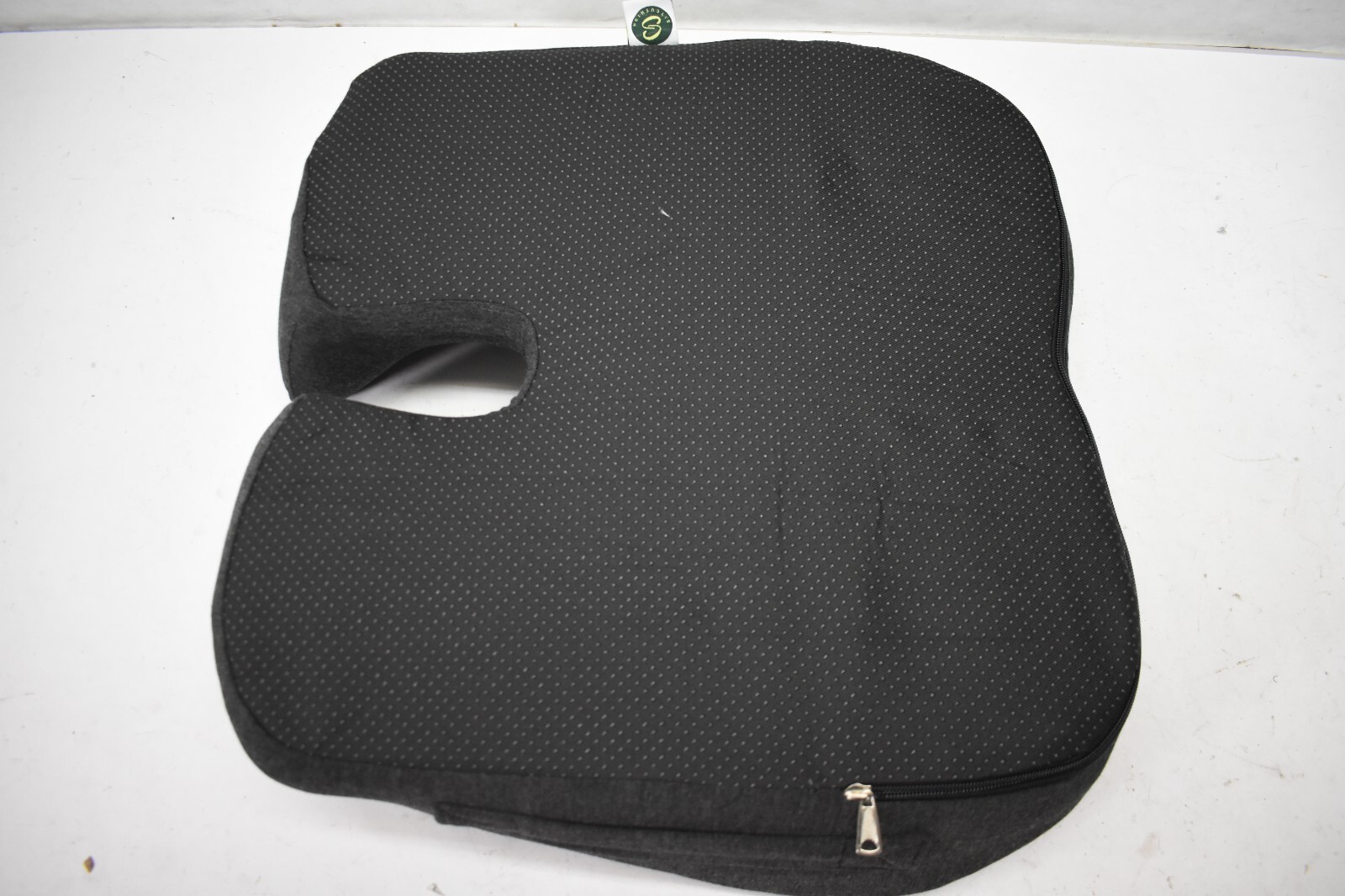 Sitcushion Black Ergonomic Cushion Pad Non Slip Grippers Memory Foam Seat Gray