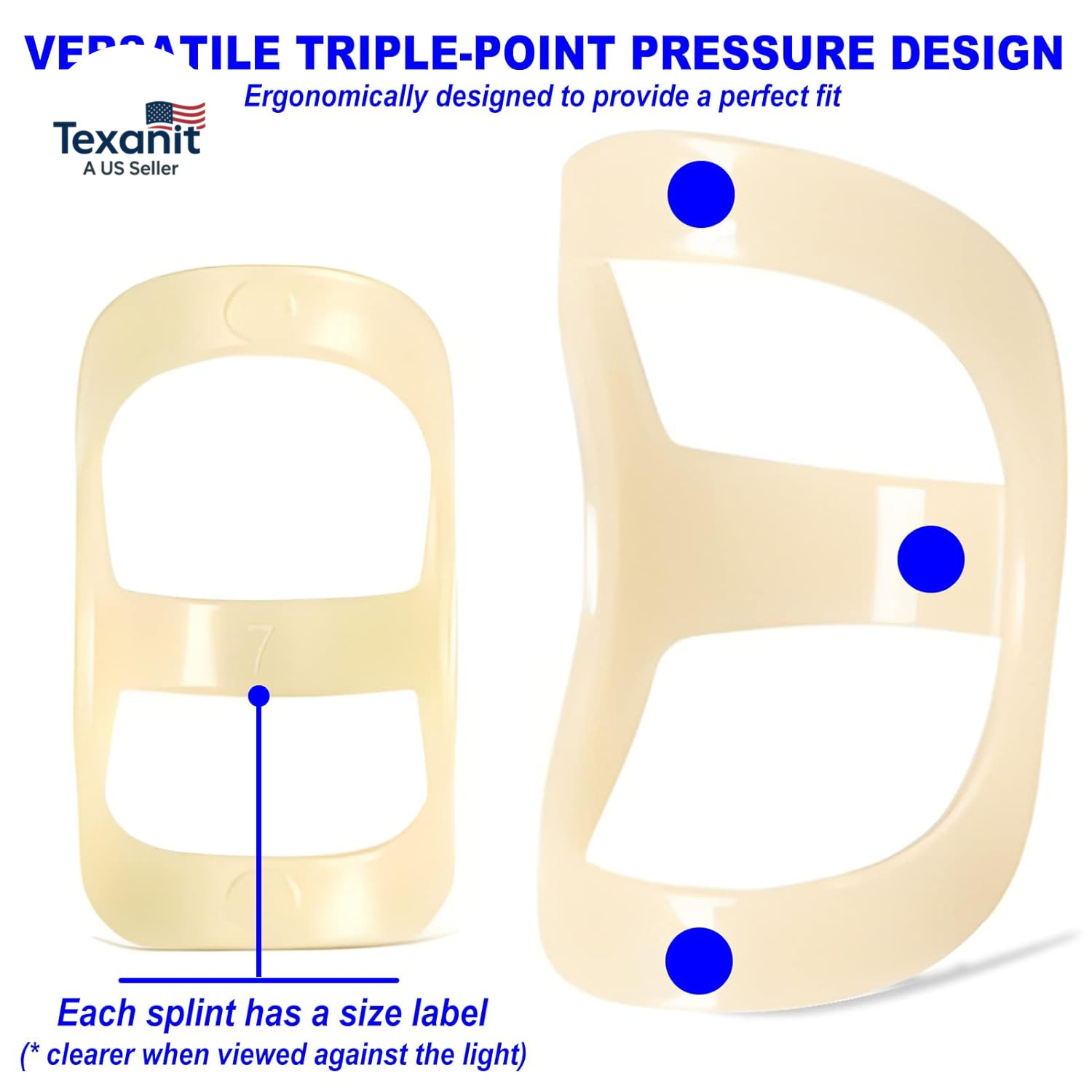 10Pcs Oval Finger Splints & Sleeves Kit, 6 Graduated Trigger Finger Splint & 4 F