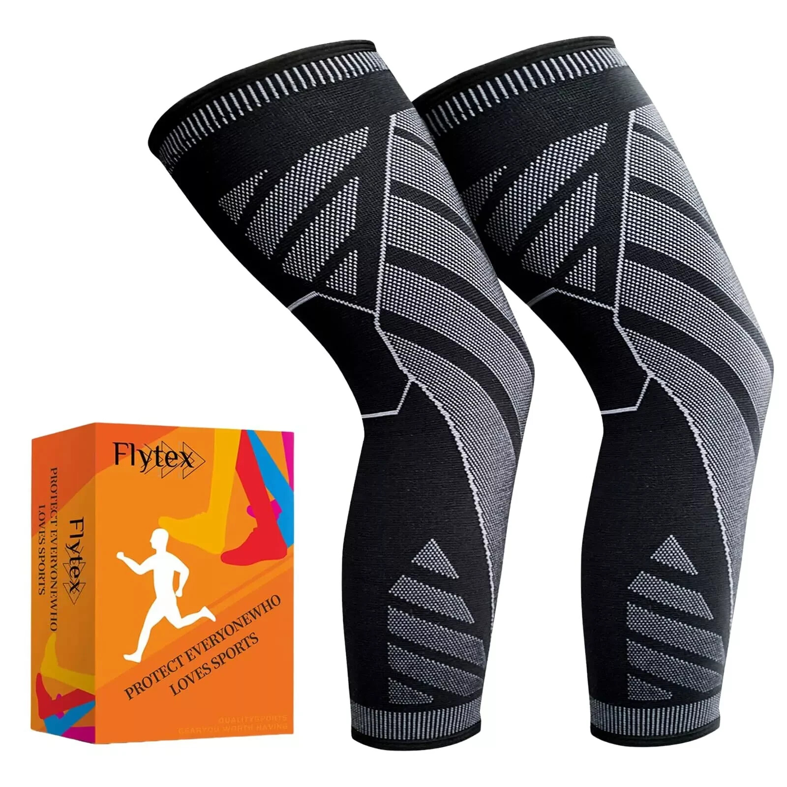Flytex Full Leg Compression，Full leg sleeve long compression leg sleeve knee 3XL