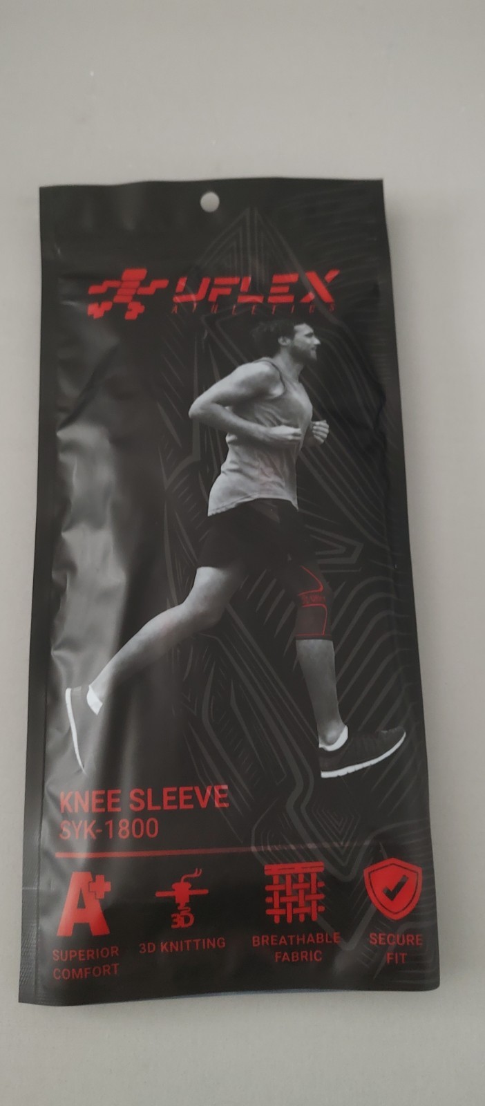 Athletics Support Knee Sleeve UFLEX Unisex SYK-1800 Size XL Running Jogging Gym