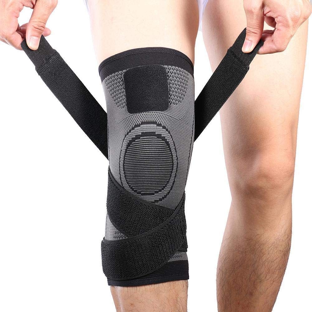 Vitoki Knee Braces for Pain,1 Pack Compression Sleeve L, Gray
