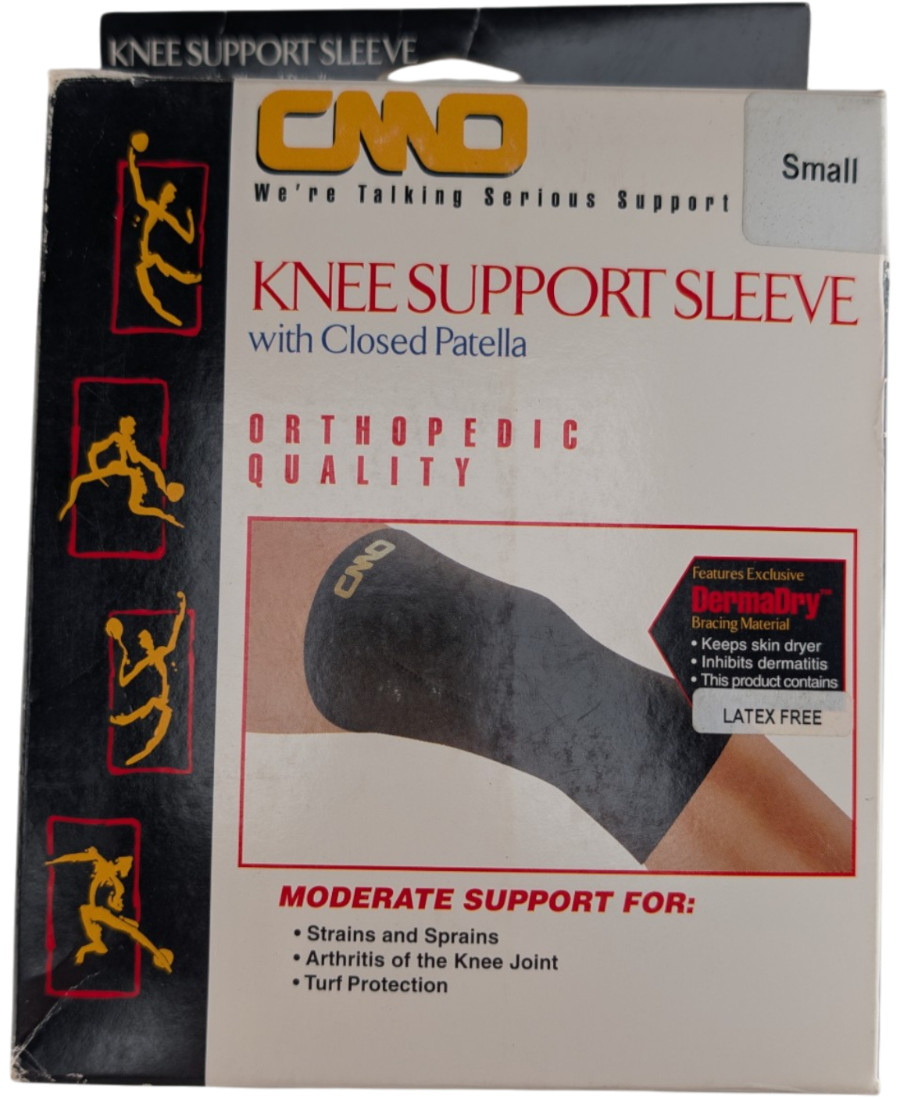 CMO Knee Support Sleeve Closed Patella Small Latex Free 0400-BLA-SM