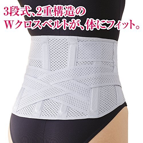 Adjustable DOUBLE Lumbar Support LOWER BACK Belt Size M-L Brace Pain Relief NEW