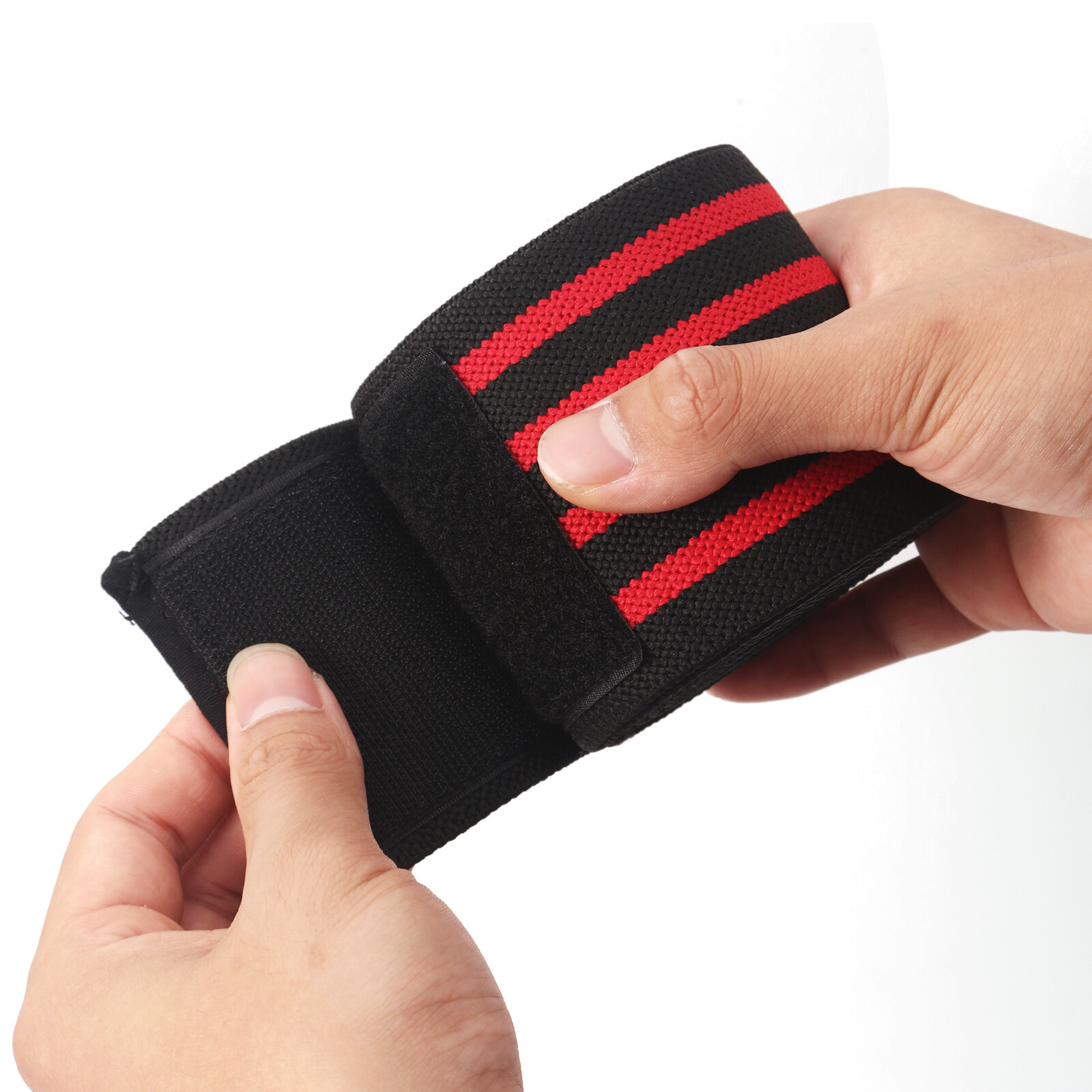 Elastic Knee Brace Leg Support Sleeve Grip Straps Wrap Gym Power Weight lifting