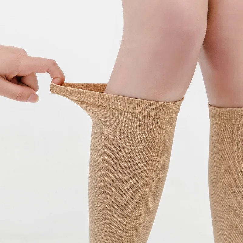 1Pair Sports Calf Support Sleeves Leg Footless Compression Socks For Splints