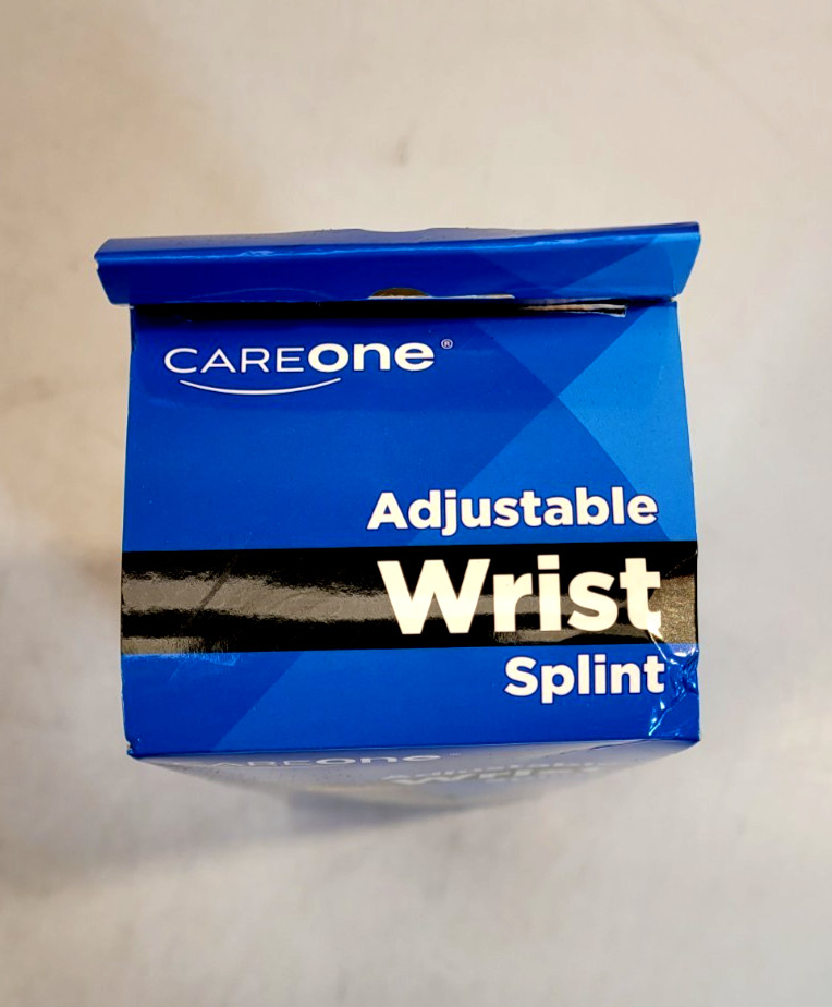 CareOne Adjustable Wrist Splint Brace One Size Support for Pain, Weak or Sore Wr
