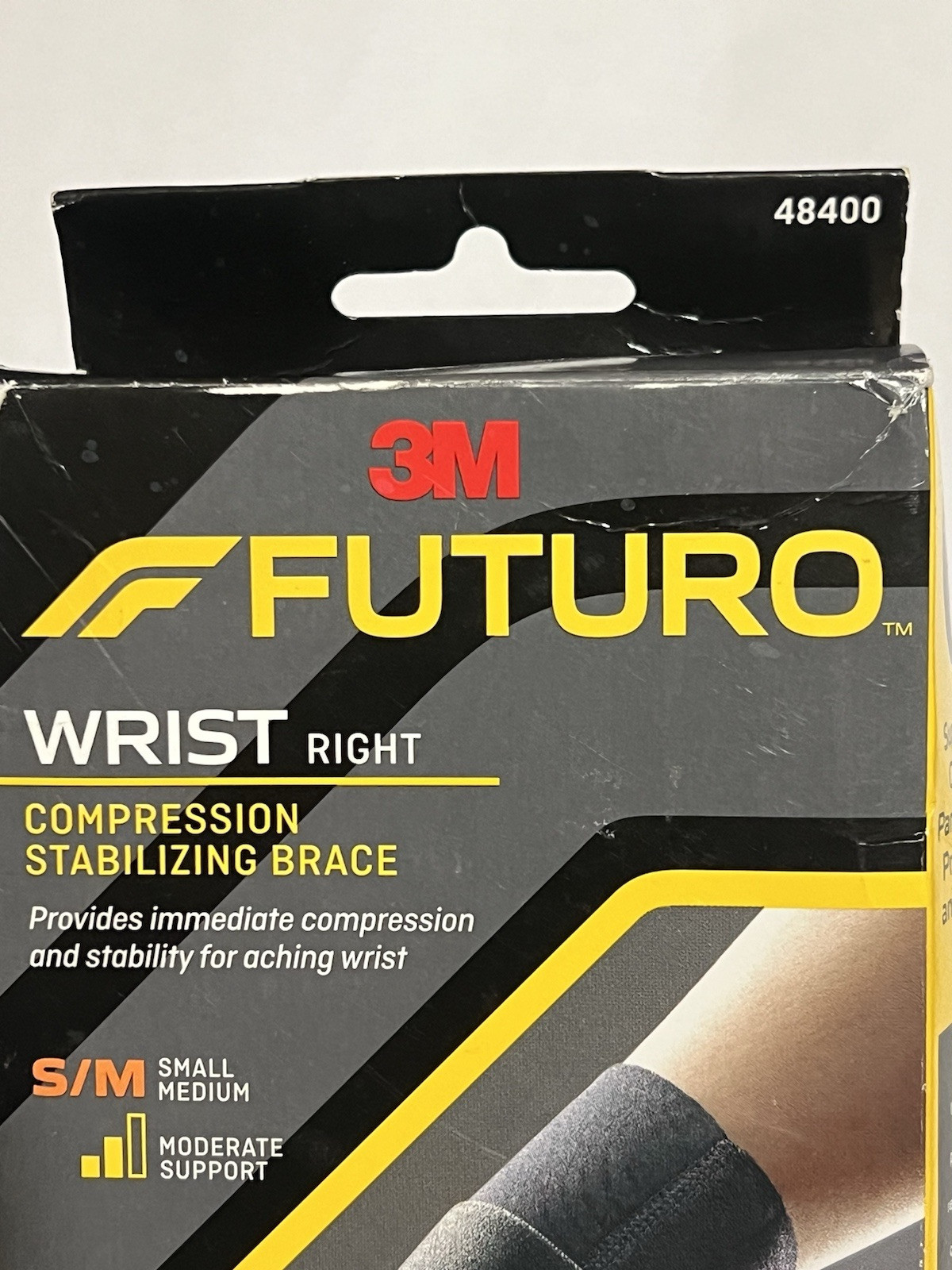 Compression Stabilizing Wrist Brace Left Moderate Support Small/Medium, New