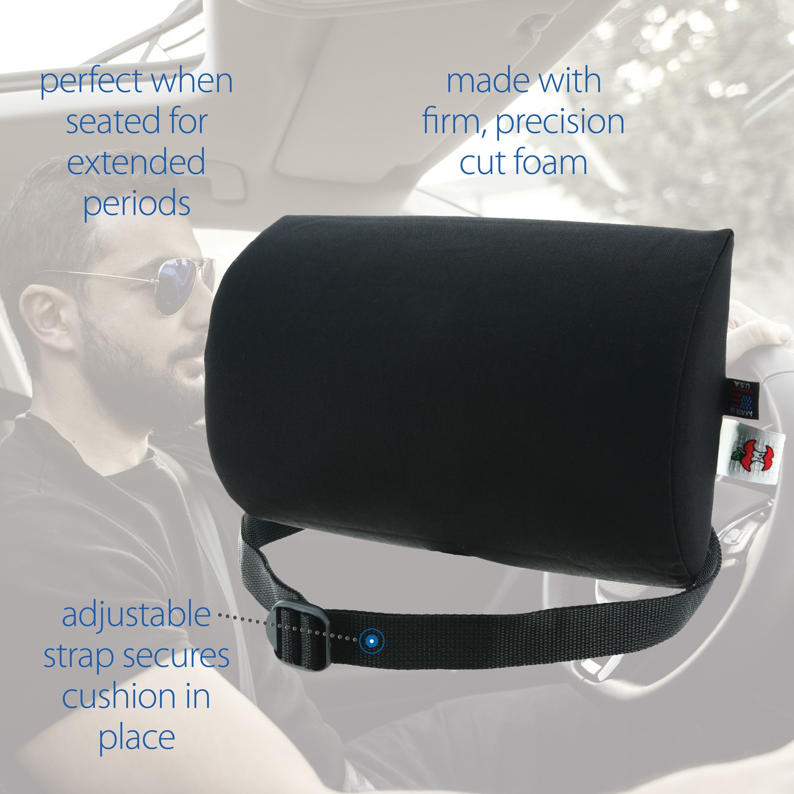 Core Products Luniform Lumbar Support Compact Cushion Help Improve Posture USA