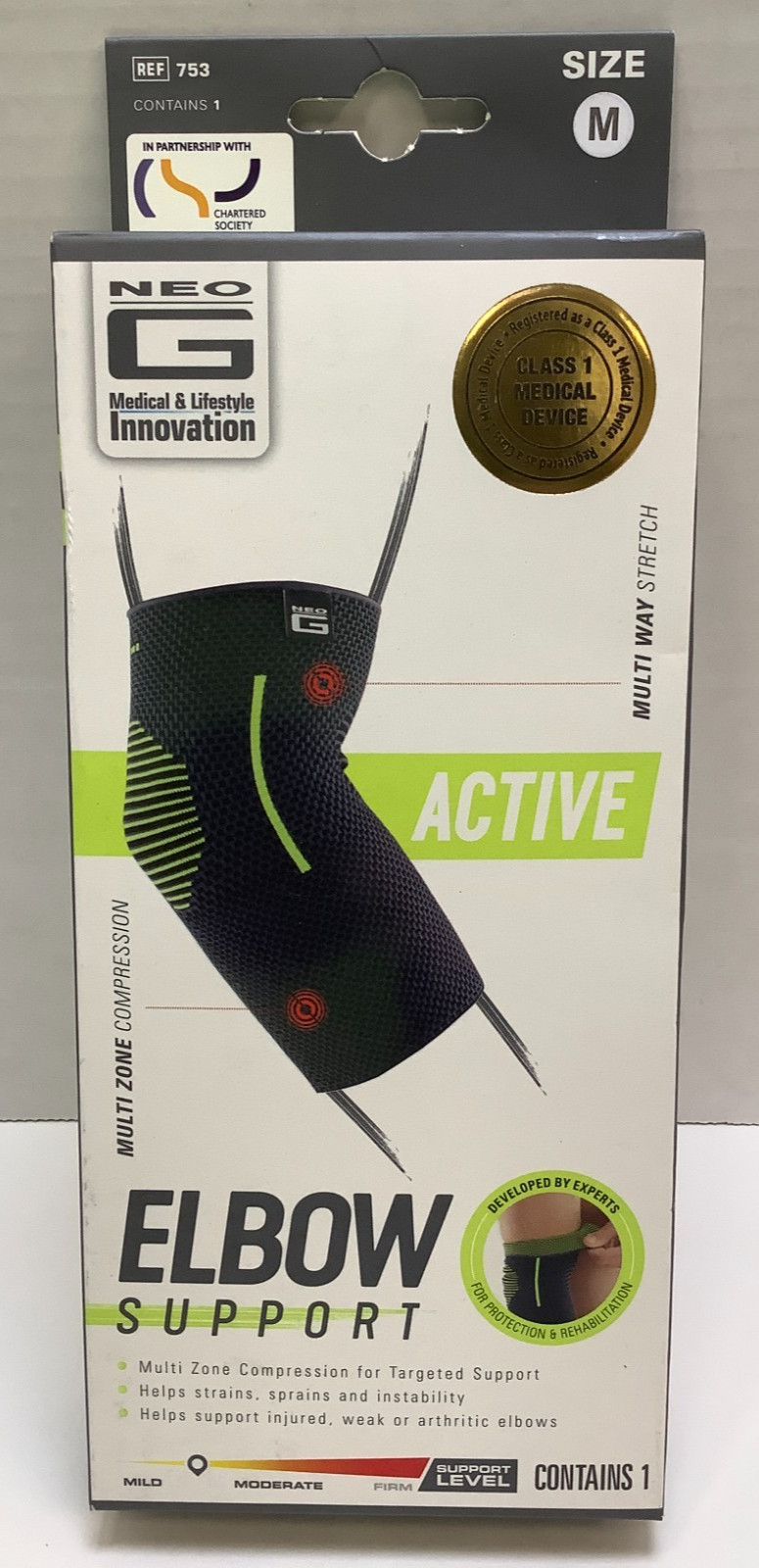 Neo-G Elbow Support for Active Lifestyles, Left/Right, Medium