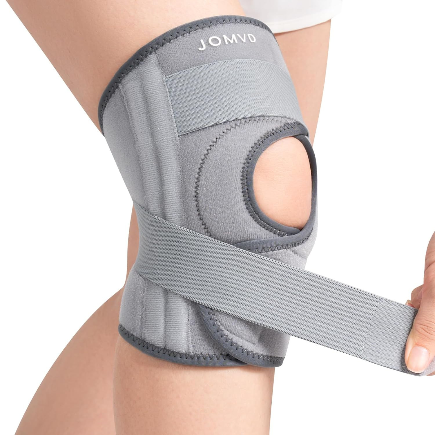 Knee Brace for Knee Pain Relief, Adjustable Knee Support with Side Stabilizers f