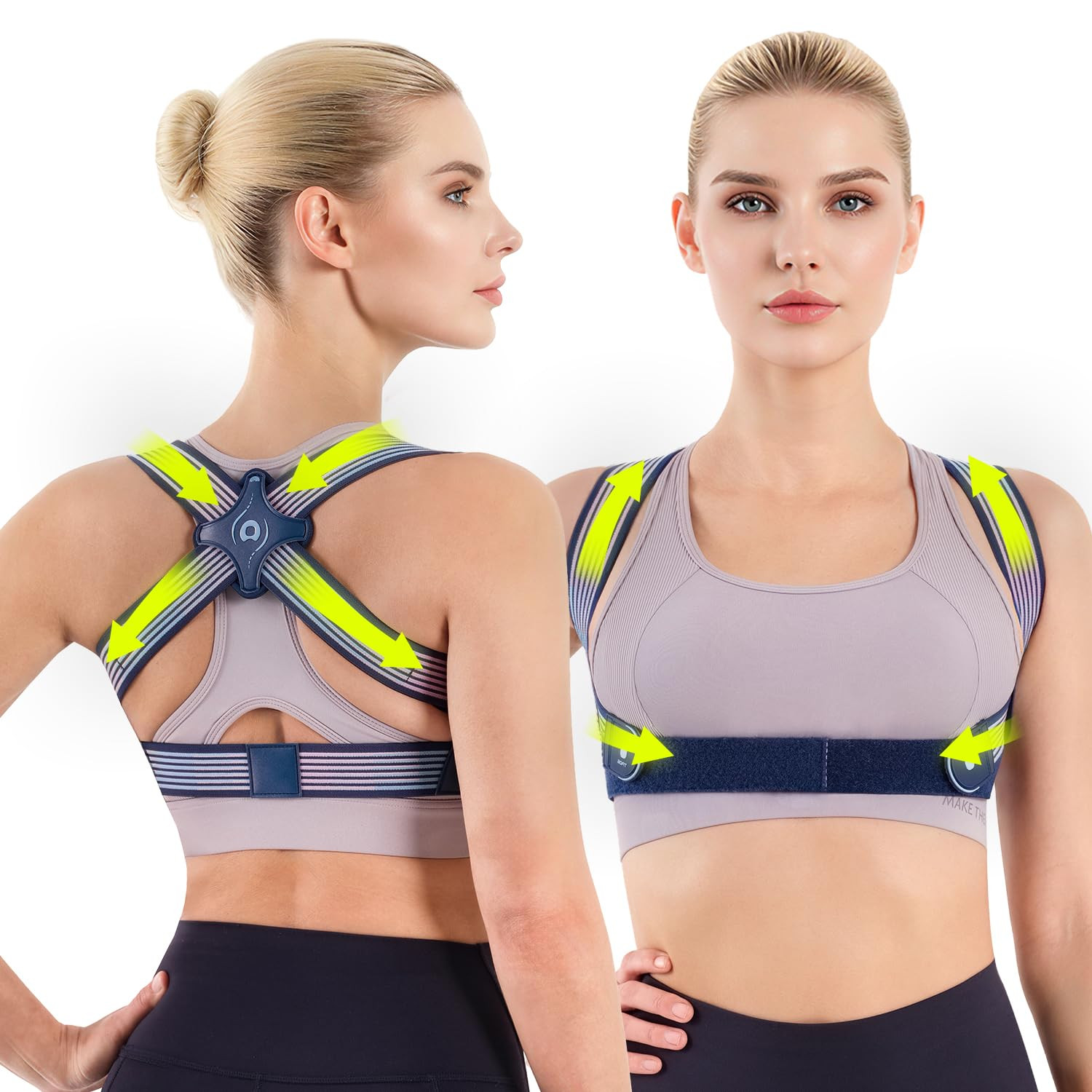 Ultra-Light Invisible Posture Corrector for Women, Adjustable Elastic Back Brace